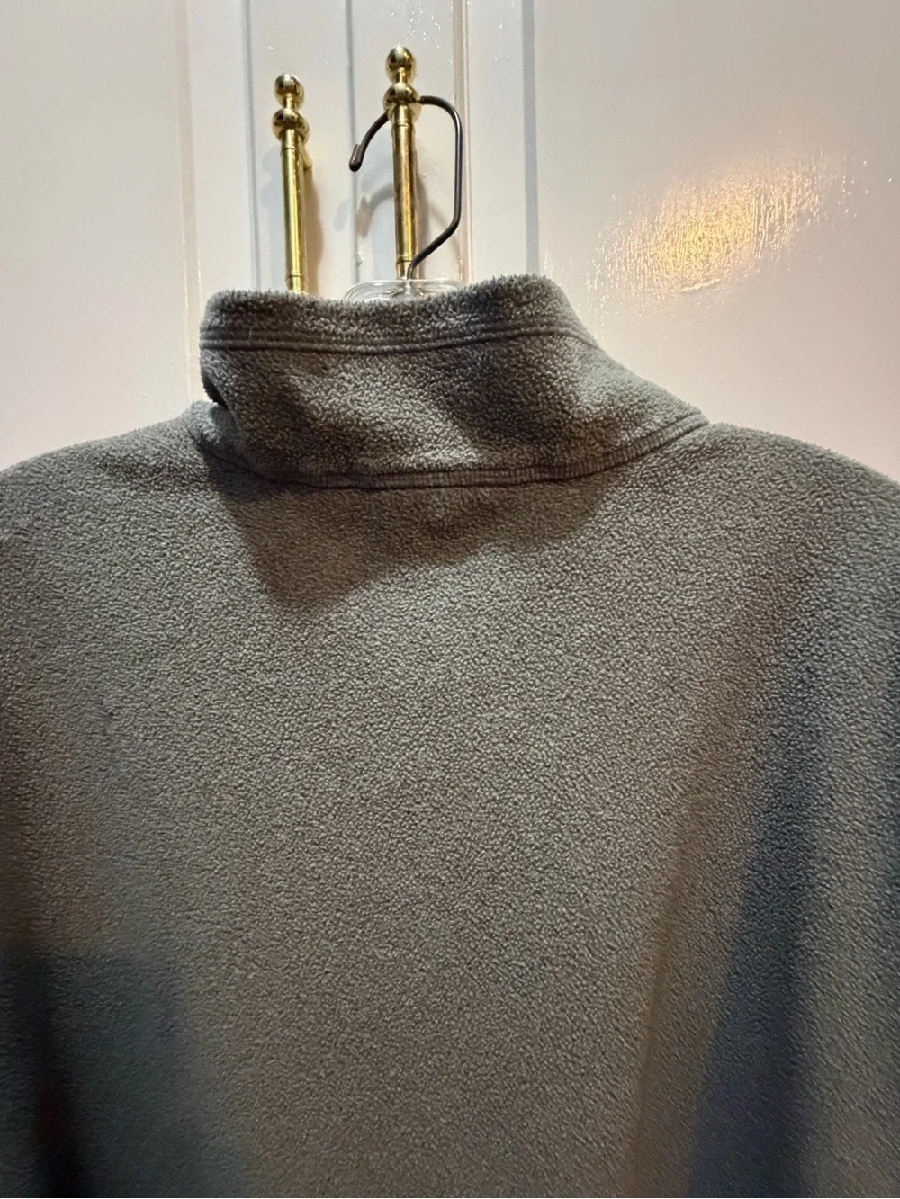 The North Face 1/4 Zip Pullover Men XL Gray Fleece Mock Neck Outerwear Sweater
